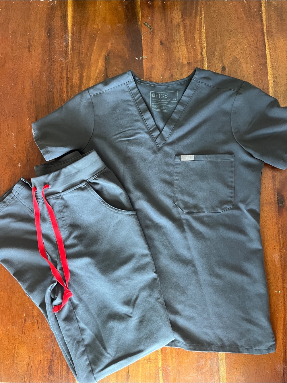 Figs Technical Collection Scrub Set | Gray XS